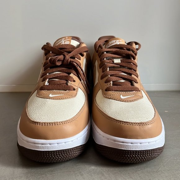 Nike Air Force 1 QS Natural, Underbrush and Acorn Sneakers - Picture 2 of 11